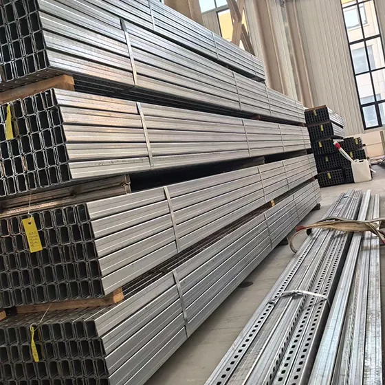 Galvanized purlin support